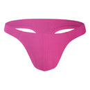 11  SolidColor Male's Briefs Bikini Style Cotton Pit Cloth Single Layer Crotch Simple Men's Underwear (Thong)