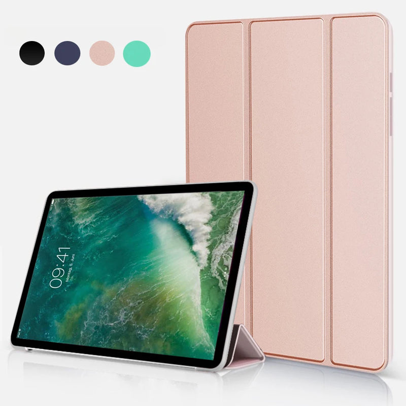 Tablet Case For iPad Pro 10.5 2017 A1701 A1709 PU Leather Tri-fold Cover For iPad Pro 10.5 inch Smart Translucent Frosted Shell