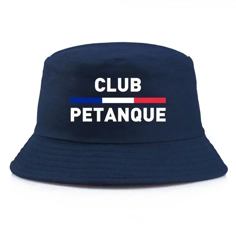 Fashion French Petanque Club Bucket Hat Unisex Adult Outdoor Sport Activities Panama Hat Man Woman Reversible Fisherman Cap Bob