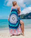 Kaftan Dresses for Women Plus Size Bathing Suit Cover Up Vneck Batwing Dress Loose Fit Moroccan Caftan Mumu Dresses