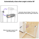 UBRAVOO Baby Gate for Doors and Stairs, Height 100 cm, Safety Pet Gate,  Automatic Closure, Triple Locking, JLB-MD01
