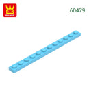Wange 52Pcs/Lot 60479 1x12 Plate Building Blocks MOC Accessories Compatible with Construction Bricks Children Educational Toys