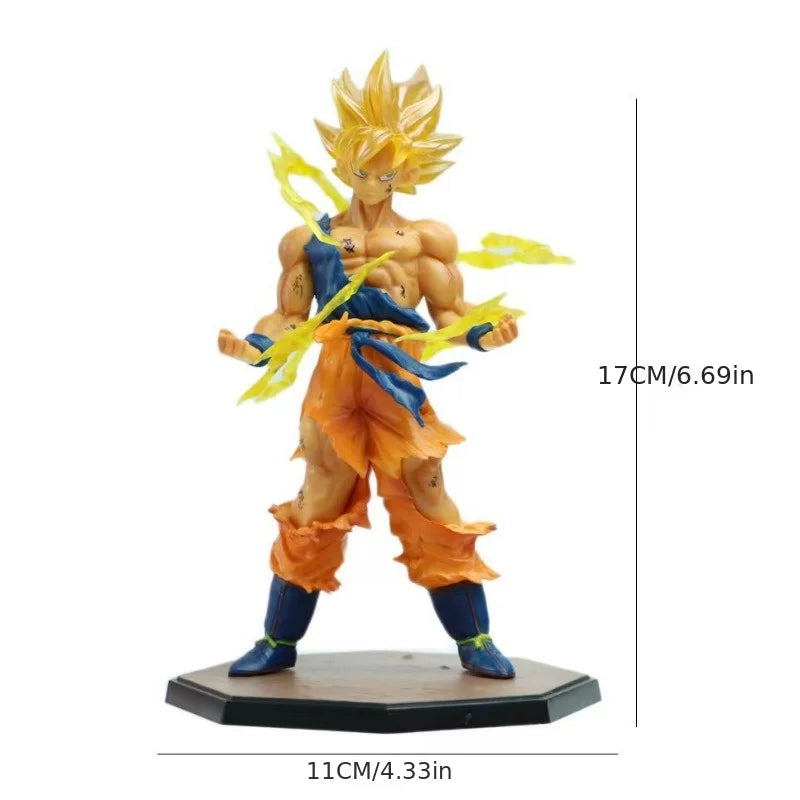 16cm Goku DBZ Action Figure Model Hot Dragon Ball Son Goku Super Saiyan Anime Figure Gifts Collectible Figurines for Kids