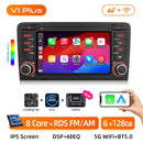 Junsun 7 "Wireless CarPlay for Apple Android Auto Car Radio for Audi A3 8P S3 2003-2012 GPS tereo Multimedia 4G 8core RDS