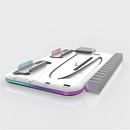 RGB Light and 3 Levels Turbo Cooling Station with Controller Charging Station for PS5/SLIM Digital/Disc with Headset Holder