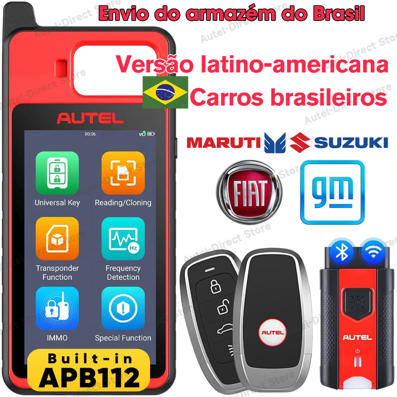 Universal Key Generation Tool Autel MaxiIM KM100 Car Key Programming Scanner, Transponder Cloning, Key Chip Read/ Write