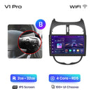 Junsun V1 Wireless CarPlay AndroidAuto Radio For Peugeot 206 206CC 206SW 2001-2008 4G Car Intelligent Systems 2Din Autoradio GPS