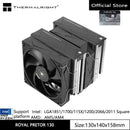 Thermalright ROYAL PRETOR 130 Air Cooling Radiator，6 heat pipes AGHP5.0 technology/Dual tower dual fans/Support LGA1700/115X/AM5