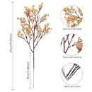 3Pcs Artificial Babys Breath Flowers Gypsophila Bouquets Stems for Winter Christmas New Year DIY Floral Arrangement Home Decor