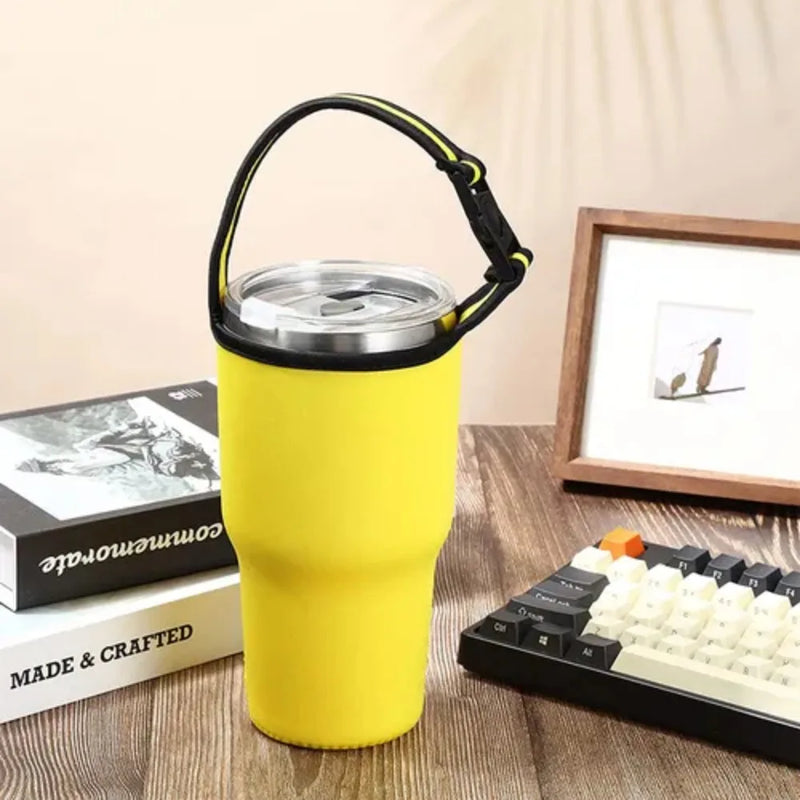 900ml Colorful Anti-Hot Cup Sleeve Eco-Friendly Beverage Bag Water Mug Bottle Holder Tumbler Carrier Cup Accessories