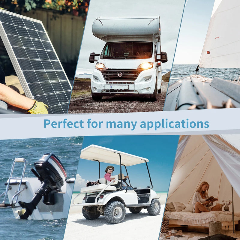 KEPWORTH 12V 100Ah LiFePO4 Battery Packs Grade A Cells Rechargeable For Outdoor / Home Storage Lithium Iron Phosphate Batteries