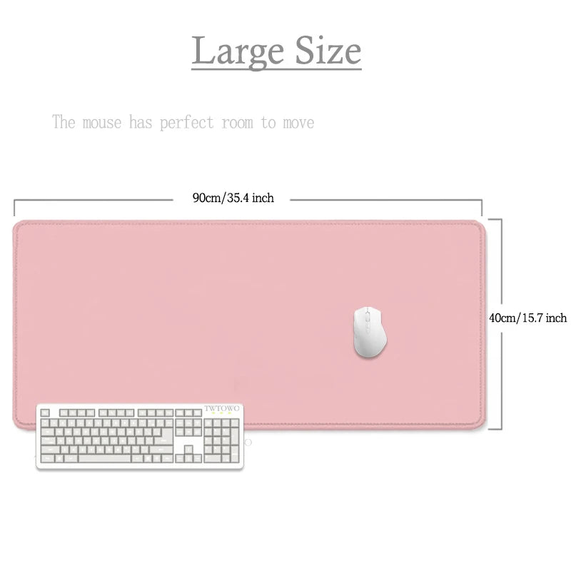 Pink Mouse Pad Gamer XL New Custom Computer Mousepad XXL keyboard pad Office Natural Rubber Carpet Non-Slip PC Desktop Mouse Pad