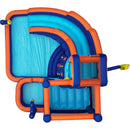 Hapcap Combo Inflatable Bounce House Kids Jumping Castle with Big Curved Slide,2 Climbing Walls,with Air Blower