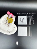 100pcs 3 Sizes Thank You Printed OPP Self-sealing Bags, Small Gift Bags For Gift And Party Decoration