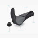 Bicycle Grip Handlebar End Cap Aluminium Alloy Lock Mountain Handle Bar Grip Bike Anti-Skid Rubber Bicycle Skid-Proof Grips