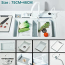 Gold Multifunctional Kitchen Waterfall Sink Digital Display Large Single Sink Dish Basin Sink 304 Stainless Steel