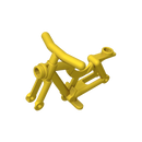 Gobricks 10PCS 4719 Bicycle Bricks Frame Solid or Hollow Stud Parts Compatible MOC Building Block Adult Kids Education DIY Model