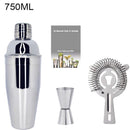 Boston Cocktail Shaker Mixer Kit Bar Bartender 750/600ml 550ML Stainless Steel Glass Shakers Spoon Pourer Straw Ice Tong Tools