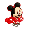 1/3/10pcs Silicone Teether Cartoon Disney Mickey Head Animal Food Grade DIY Baby Teething Teether Toy Accessories Ring