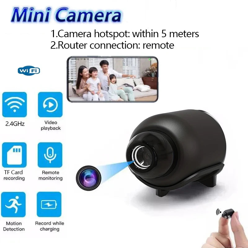 New X5 Mini Camera 1080P Clear Night Vision Lightweight Portable Premium Cams Motion Detection Wireless Surveillance Camera