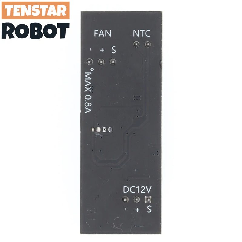 Single 12V 0.8A DC PWM 2-3 Wire Fan Temperature Control Speed Controller Chassis Computer Noiseor PC CPU Cooler Fan Alarm STK IC