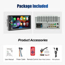 ESSGOO 7 Inch Carplay/Android Auto Double 2 DIN Car Stereo Stereo Head Unit Radio AUX FM USB Multimedia MP5 Player