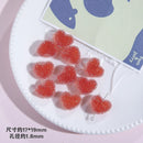 2024 Cute Ins Sugar Heart Beaded DIY Handmade Girl Earrings Jewelry Bead Bracelet Necklace Accessories Materials Gifts Girl