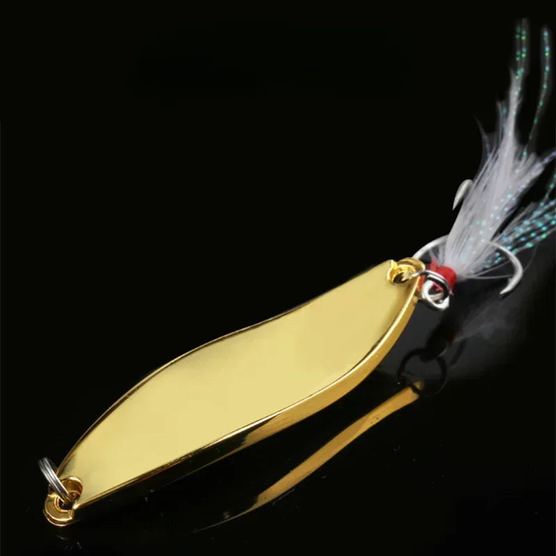 Metal Vib Leech Spinners Spoon Lures  5g7.5g 10g 15g 20g 25g 30g Artificial Bait LureFishing Tackle for Bass Pike Perch