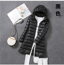 Plus Size 5xl Women's Long Puffer Jacket 2023 New Arrivals Autumn Winter Female Hat Detachable White Duck Down Coat