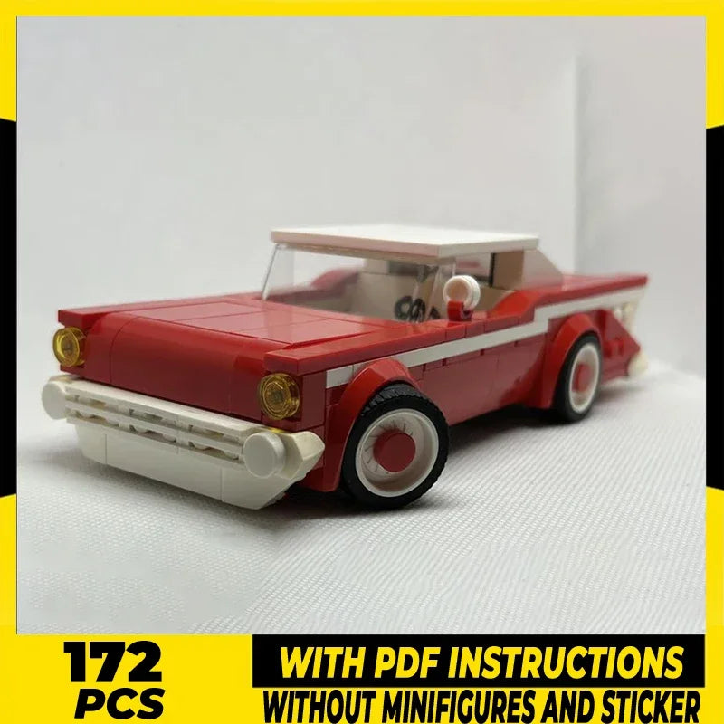 Moc Building Bricks Champion Speed Bel Cars Model Technology Modular Retro Cars Blocks Construstion DIY Assembly Toy Gifts