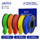JAYO PETG 3D Filament 1.75MM High Speed PETG 3D Printer Filament 4Rolls High Flow Speedy Matte Effect 3D Printing Mateials