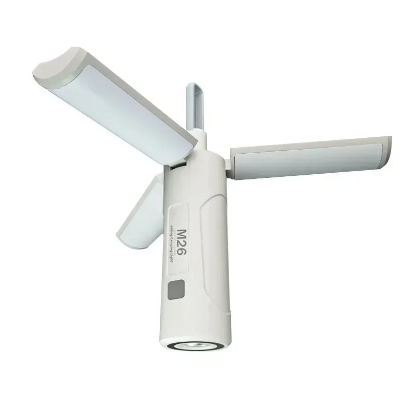 Multifunctional 4 in 1 Design Camping Light String USB Rechargeable Outdoor Tent Decor Light XTE LED Flashlight with Magnet Hook