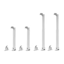 Solar Panel Mounting Set Stand 15-30° Adjustable Tilt Brackets for Flat Roof Wall Balcony Power Plant Motorhome