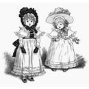 2022 New 10x10 Retro Easter Clear Stamps Girls Stamps Tie Child Bunny Lady Card Crafts No Metal Cutting Dies Scrapbooking