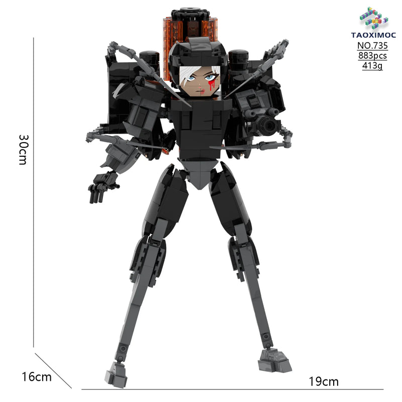 Skibidi Toilet Titan TV Man Speakerman Horror Game Bosses Camara Building Block Cartoon Doll Model Kids Birthday Halloween Gift