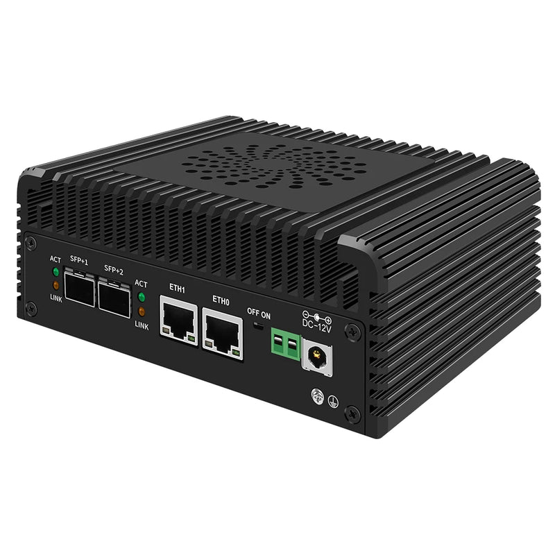 New 12th Gen Firewall Mini PC 2x10G SFP+ 2xi226-V 2.5G Intel i3 N305 N100 Soft Router NVMe 2xHD DDR5 MiniPC NAS Server Proxmox