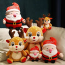 New  Lovely Santa Claus & Elk Plush Toys Stuffed Animal Doll Christmas Gifts For Children Kids Home Decoration High Quality