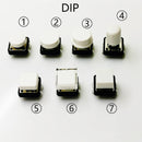 10Sets Momentary Tactile Button 4PIN SMT/DIP 12X12mm H=9.8/9/16.8mm With Cap Tact switch Push Button Switch Micro Key Button