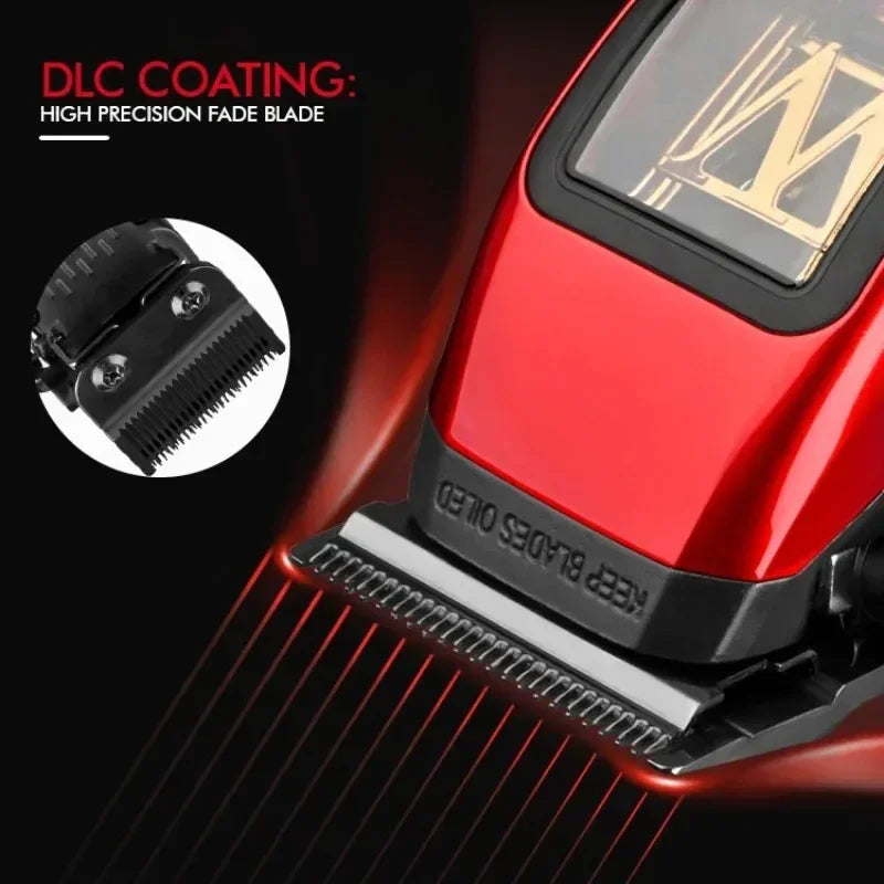 High Speed 10000RPM WMARK NG-X1  Professional Hair Clipper with Charge Base Hair Trimmer For Man Barber Haircut Machines 9V