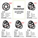 BAFANG Chainring 36T 42T 44T 46T 48T 52T Chainwheel For 8FUN BBS01 BBS01B BBS02 BBS02B 750W 500W 350W 250W Mid Motor Ebike Parts