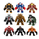 Marvel Action Figure Mini Block Toy, Superhero Hulk Thanos Venom Children's Puzzle Group Building Blocks Toy Handmade Birthday G