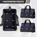 Reniteco 16 inch Tool Bags Heavy Duty Organizer Bag For Work Tools, Fabric Tool Tote, Multi-Pockets Wide Mouth Soft Bottom Blue