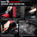 ANCEL S200 EVAP Smoke Leak Detector for Car Motorcycle Smoke Machine Diagnostic Tool Vacuum Tester Oil Fuel Pipe Leakage Locator