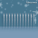 10/12pcs Christmas Simulation Ice Xmas Tree Pendant Ornament Clear Icicles Winter Party New Year Navidad Home Decor Natal Noel