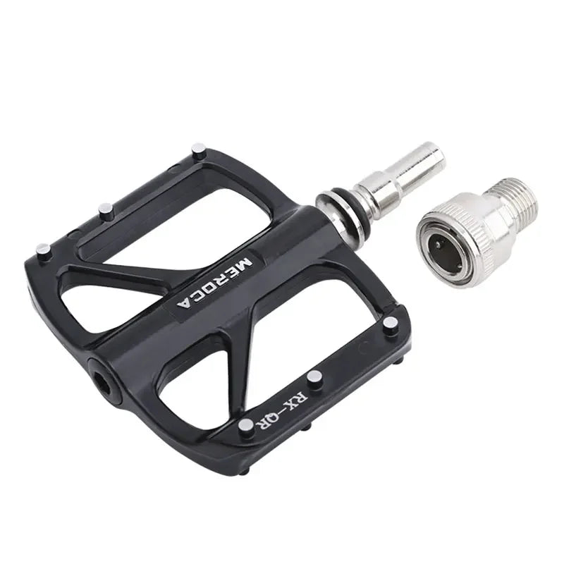 MEROCA Bicycle Quick Release Pedal Seal 3 Bearing Ultra-light Aluminum Alloy MTB Road Bicycle Non-slip  Bike Pedals