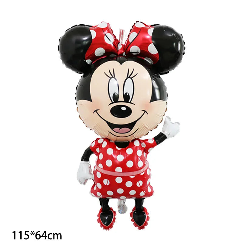 Disney Mickey Minnie Mouse Foil Balloon Baby Shower Birthday Cartoon Mickey Mouse Balloon Party Decoration Air Globos Supplies