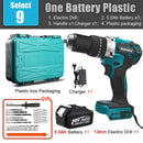 Kamolee 13mm Pro Large Torque 650NM Brushless Electric Impact Drill 3 in 1 Electric Cordless Screwdriver For Makita 18v Battery
