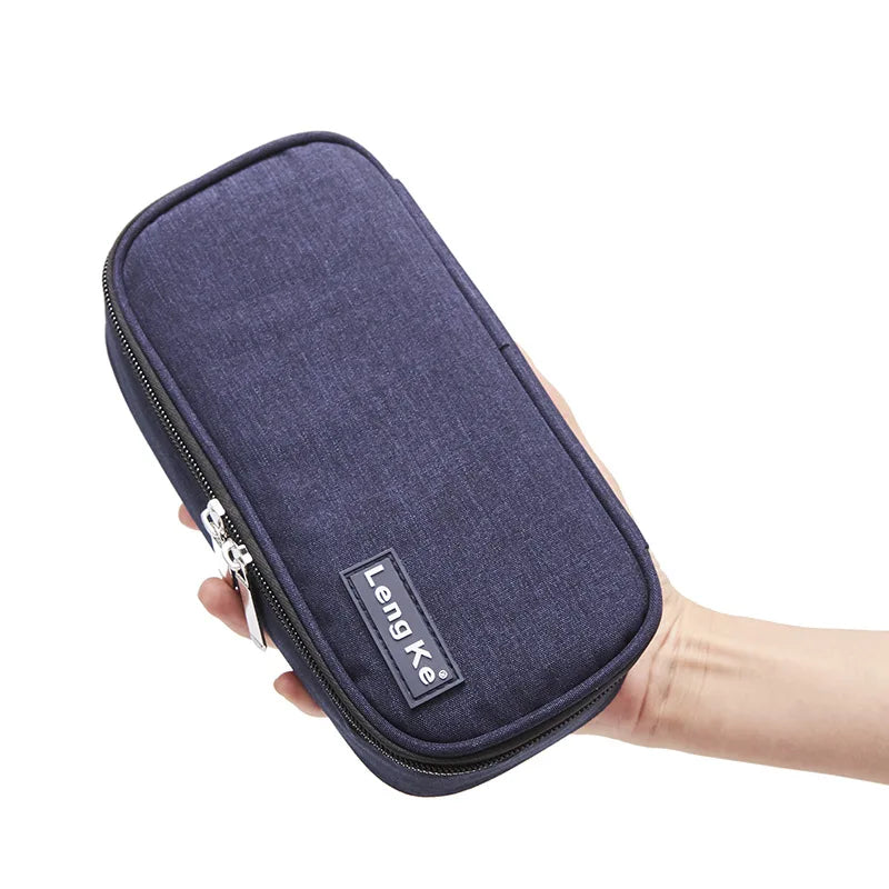 Portable Oxford Cloth Insulin Glaciated Cold Storage Bag First Aid Kits Medicine Travel Pocket Cooler Pen Bag Pack Drug Freezer