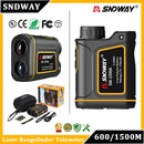 SNDWAY 600M 1000M 1500M Range Finder Telemeters Golf Rangefinder Distance Meter Professional Angle High Speed Continuous Measure