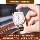 Vintage Genuine Leather Men's Belt With Copper Buckle, Handmade Casual Double Pin Buckle Belt With Gift Box, Thickened Top-layer